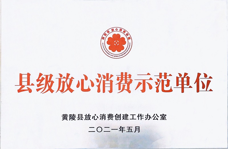 生態(tài)水泥黃陵公司榮獲“縣級放心消費示范單位”榮譽(yù)稱(chēng)號